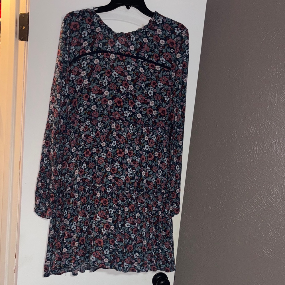 Knox Rose Multicolor Floral Long Sleeve Dress